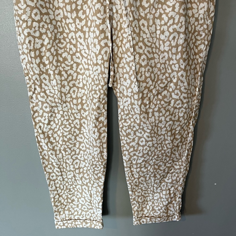 NWT J. Crew Linen Blend Leopard Drawstring Pants … - image 5